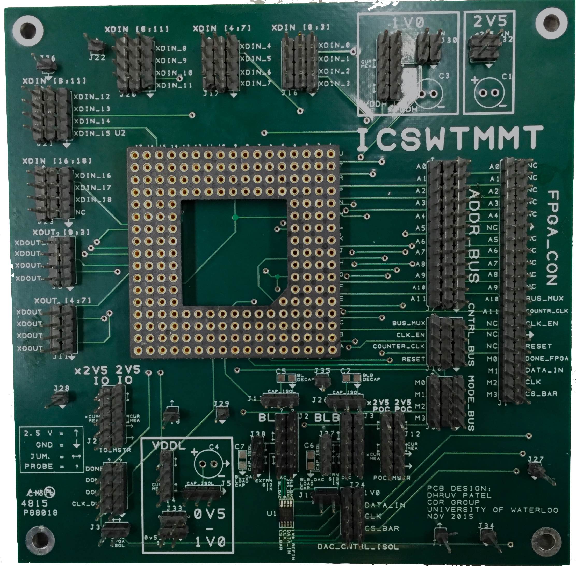 Sense Amplifier PCB for Characterization